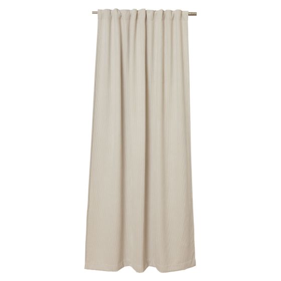 Monokrom cordfløyel gardin 220 