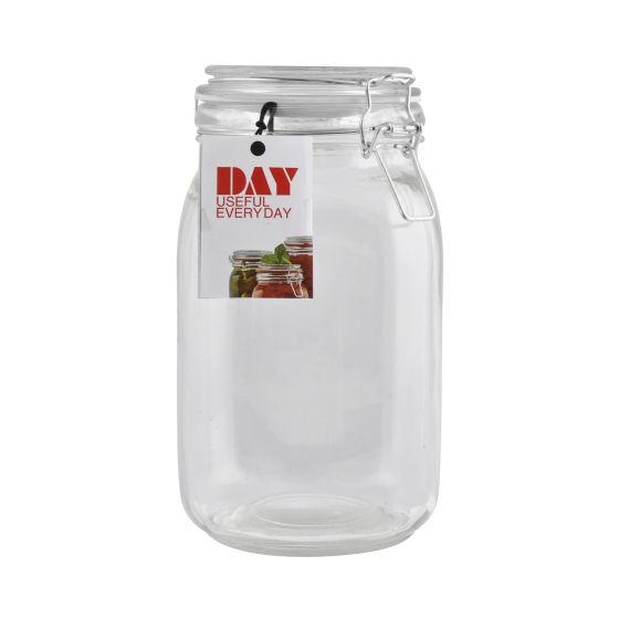 Glasskrukke med patentlokk 1,5L 