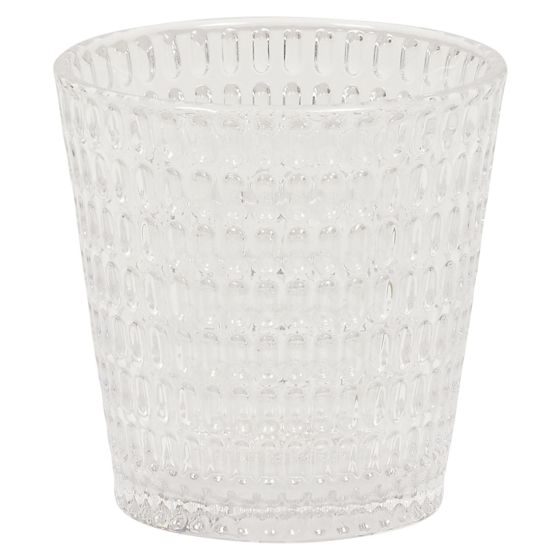 Drikkeglasss Linn 8x8x2cm Klar