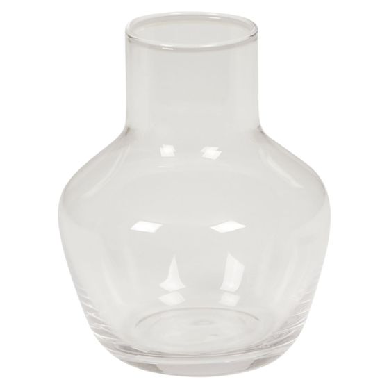 Vase i glass Floral 8,5x11cm Klar