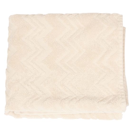 Zig Zag ensfarget håndkle 30x30 