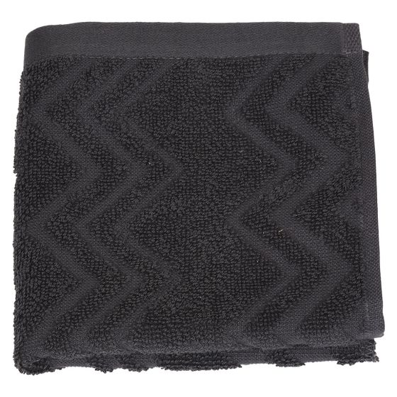 Zig Zag ensfarget håndkle 70x130 