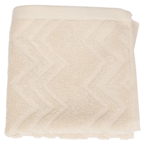 Zig Zag ensfarget håndkle 70x130 