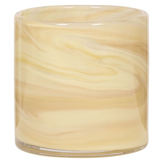 Lysglass Honny 10cm Beige-offwhite