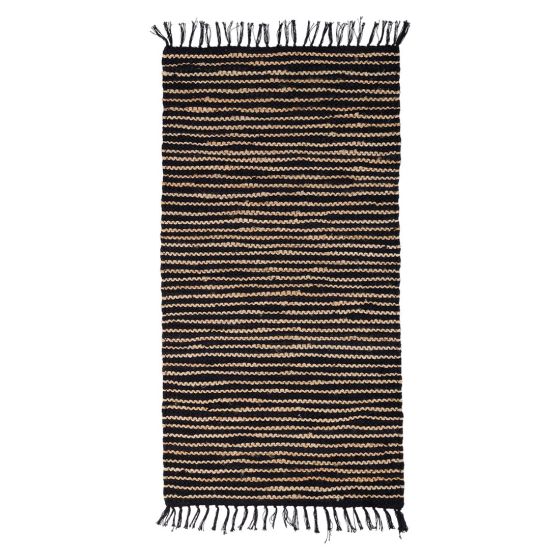 Rye Smal stripe Sort-natur