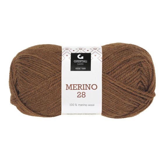 Merino 28 50gr garnnøste 109 - Sjokolade