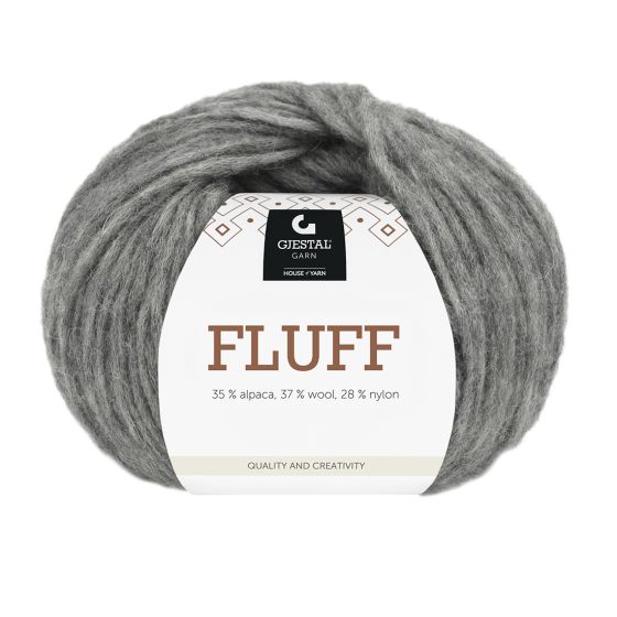 Fluff 50gr garnnøste 403 - Grå