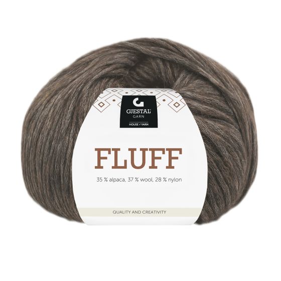 Fluff 50gr garnnøste 405 - Brun