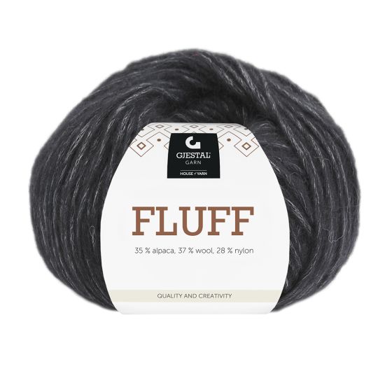 Fluff 50gr garnnøste 406 - Sort