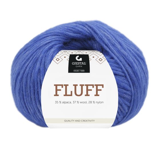 Fluff 50gr garnnøste 408 - Kongeblå