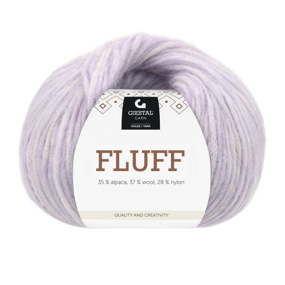 Fluff 50gr garnnøste 411 - Lys lilac