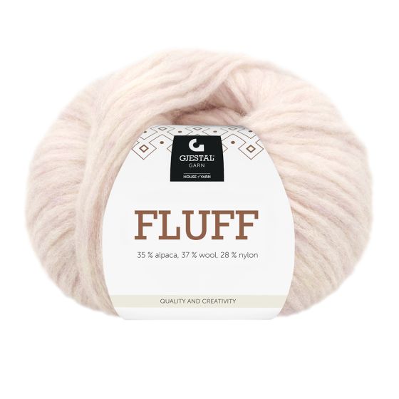 Fluff 50gr garnnøste 413 - Lys rosa