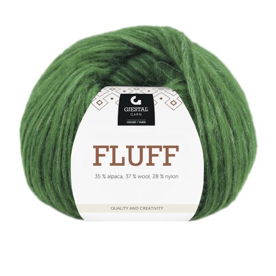 Fluff 50gr garnnøste 422 Flaskegrønn
