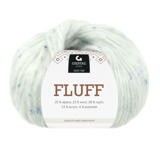 Fluff 50gr garnnøste 427 Blå Dots