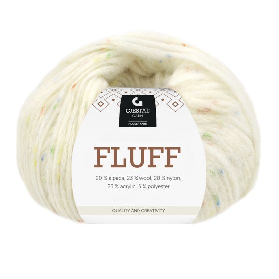 Fluff 50gr garnnøste 428 Lollipop Dots