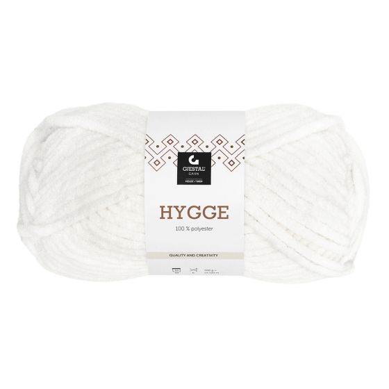 Hygge 100gr garnnøste 2101 - Hvit