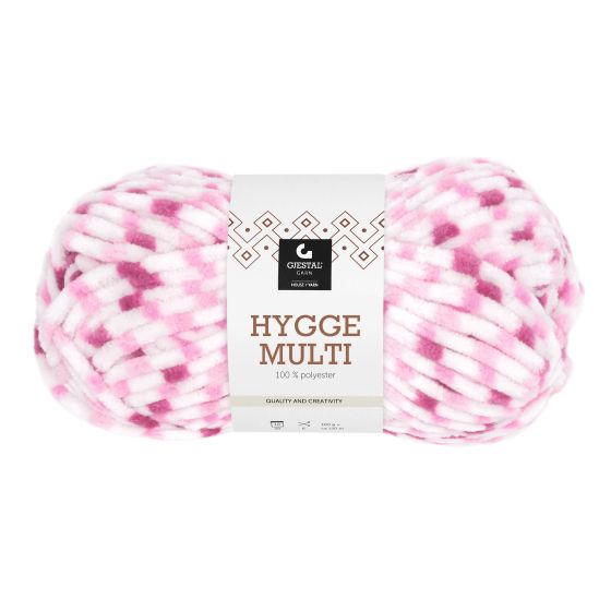 Hygge Multi 100gr garnnøste 6402 - Rosa dots