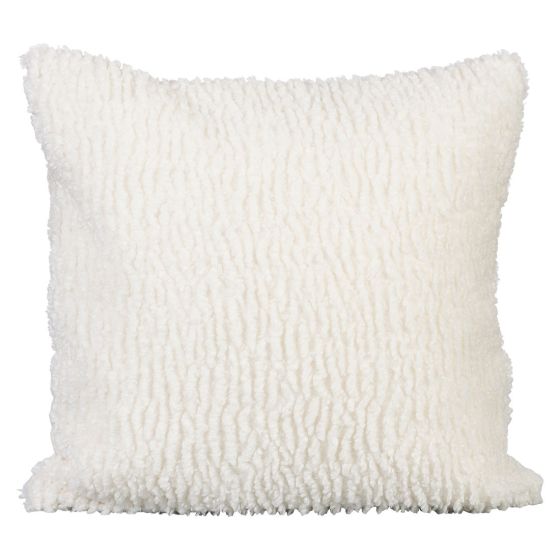 Putetrekk Fluffy pastell 45x45 Hvit