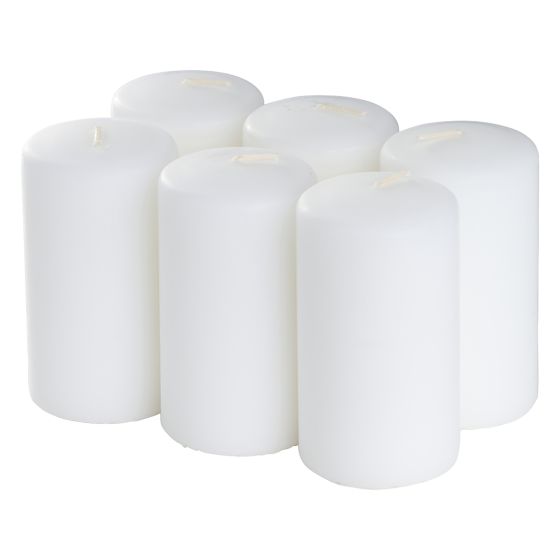 Kubbelys 6pk 6x11cm Hvit