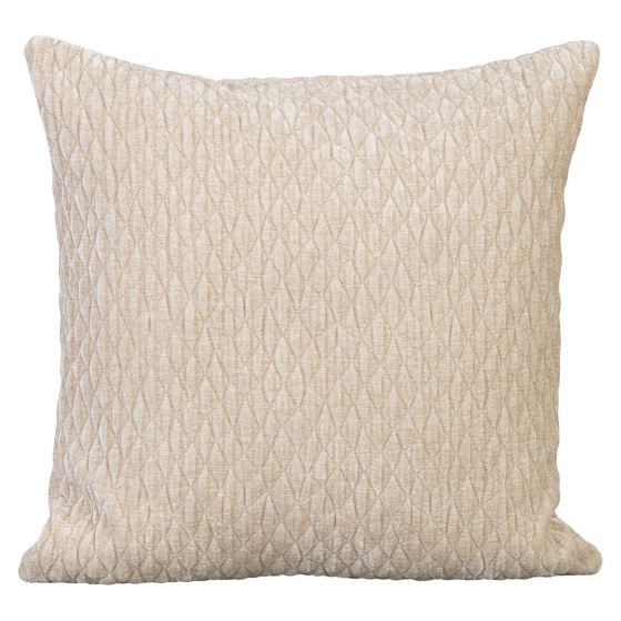 Putetrekk Monokrom Velour 45x45 Lys beige