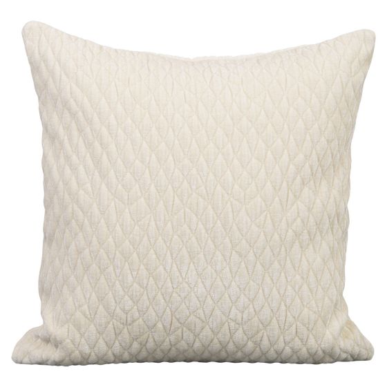 Putetrekk Monokrom Velour 45x45 Offwhite