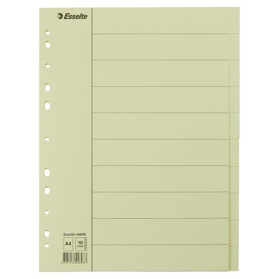 Skilleblad ESSELTE A4 10-delt Skilleblad ESSELTE A4 10-delt