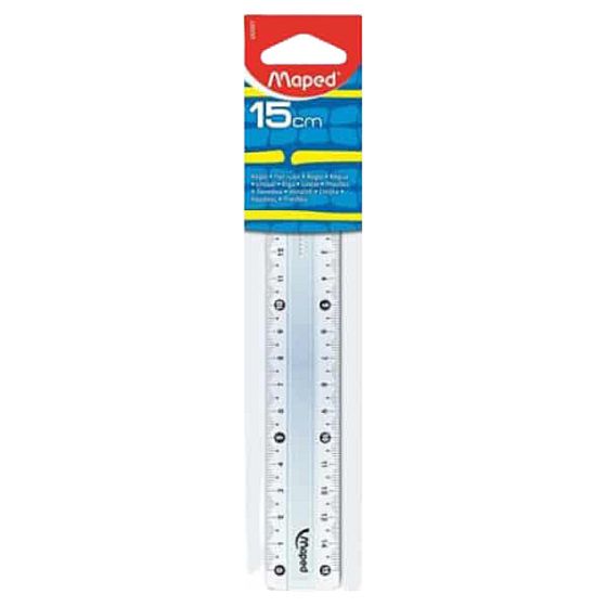 Linjal MAPED plast 15 cm Linjal MAPED plast 15 cm