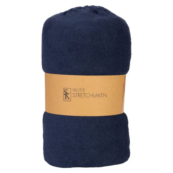 Frotte stretchlaken 200x210 Marine