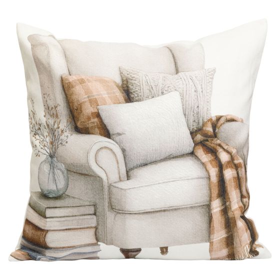 Putetrekk 45x45 Hjemmekos Offwhite