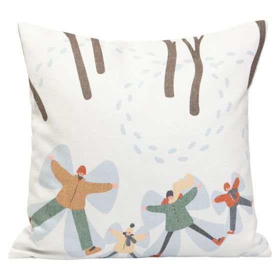 Putetrekk 45x45 Les Carroz Lyseblå