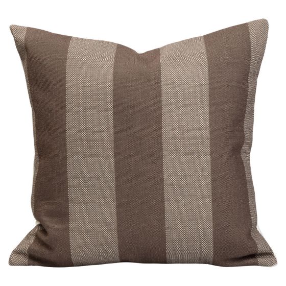 Putetrekk 45x45 Monokrom Striper Brun