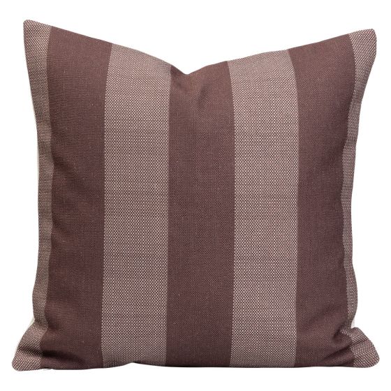 Putetrekk 45x45 Monokrom Striper Burgunder