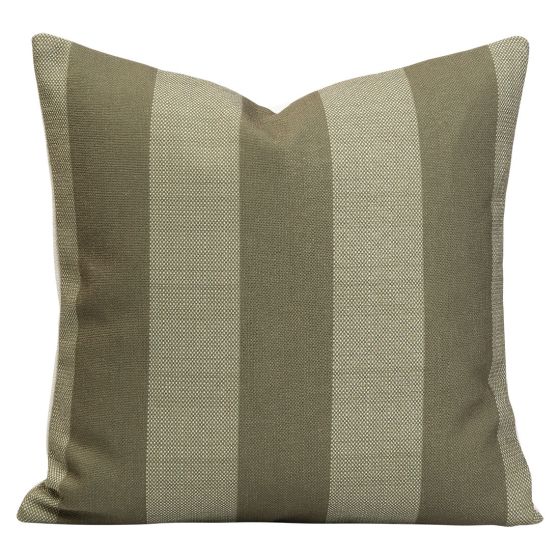 Putetrekk 45x45 Monokrom Striper Grønn