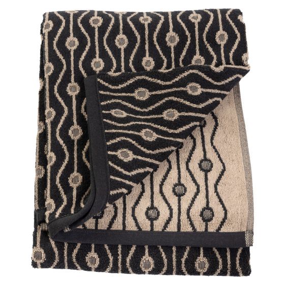 Håndkle 80x160 Castelo Sort-beige