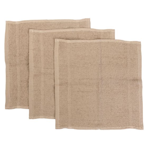 Absorberende vaskekluter 3pk Beige