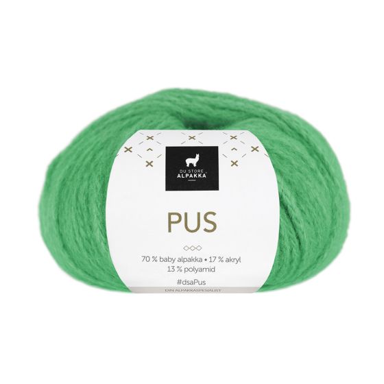 Pus garn 4055 Skarp grønn