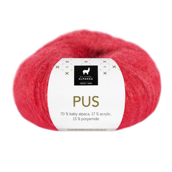 Pus garn 4068 Klar rød