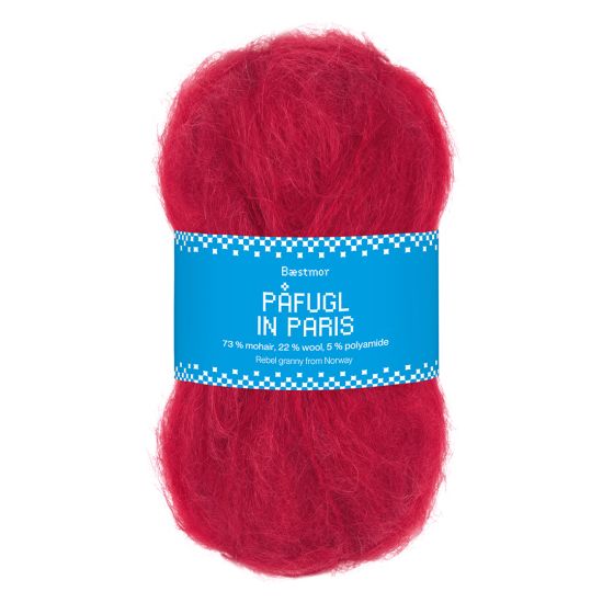 Påfugl in Paris 7951 Deep Red