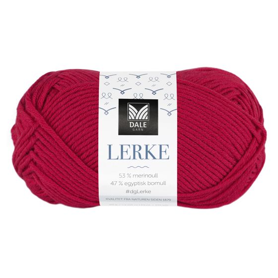 Lerke garnnøste 4018 Rød