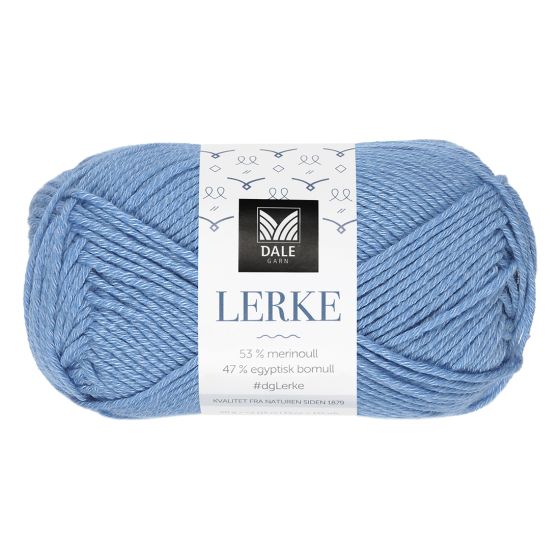 Lerke garnnøste 8160 Isblå