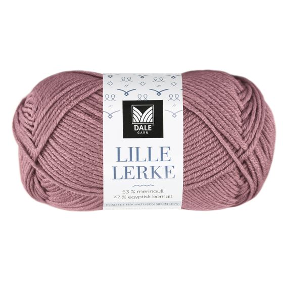 Lille Lerke garnnøste 8104 Gammelrosa