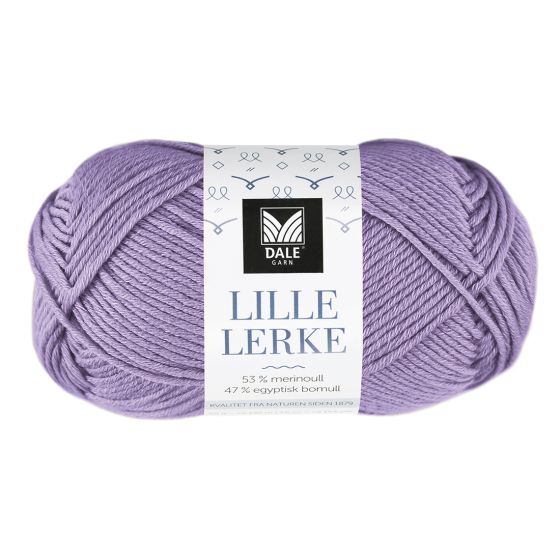 Lille Lerke garnnøste 8159 Lys lavendel