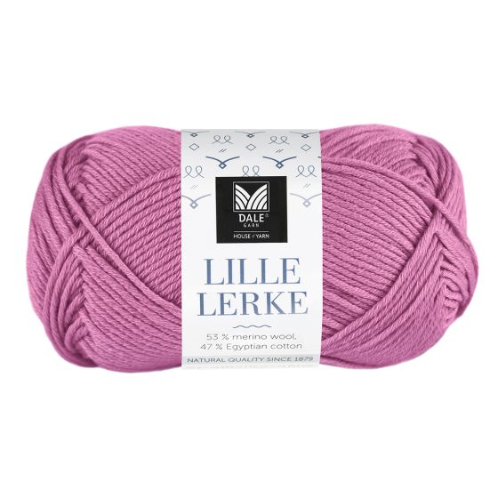 Lille Lerke garnnøste 8176 Fuksia