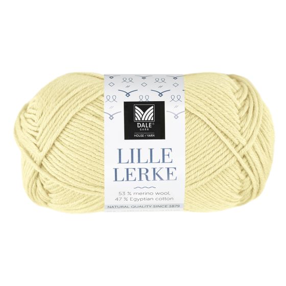Lille Lerke garnnøste 8177 Lys gul
