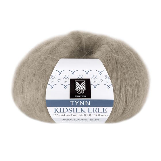 Tynn Kidsilk Erle 4054 Grå beige