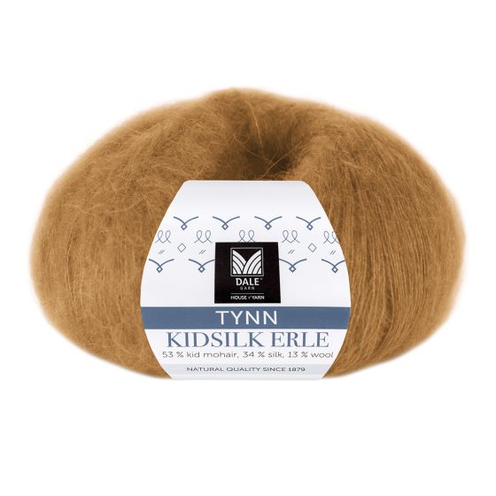 Tynn Kidsilk Erle 4059 Ravngul
