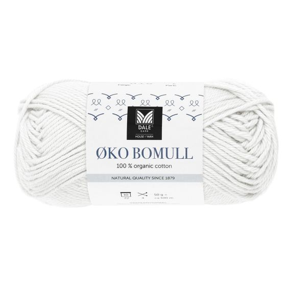 Økologisk Bomull 301 Hvit