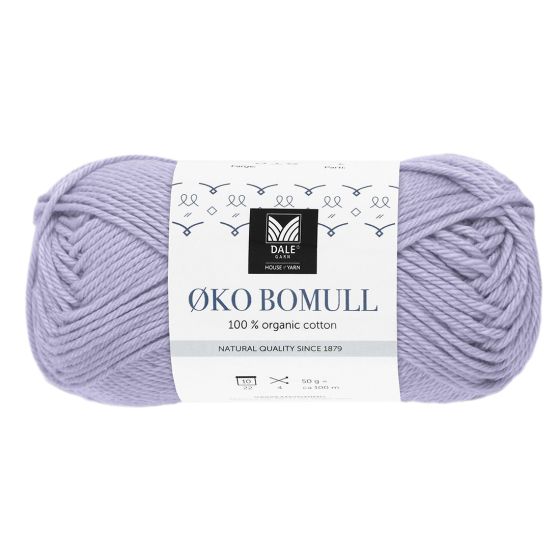 Økologisk Bomull 311 Lys lavendel