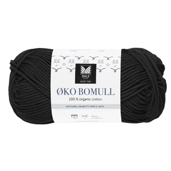 Økologisk Bomull 332 Svart