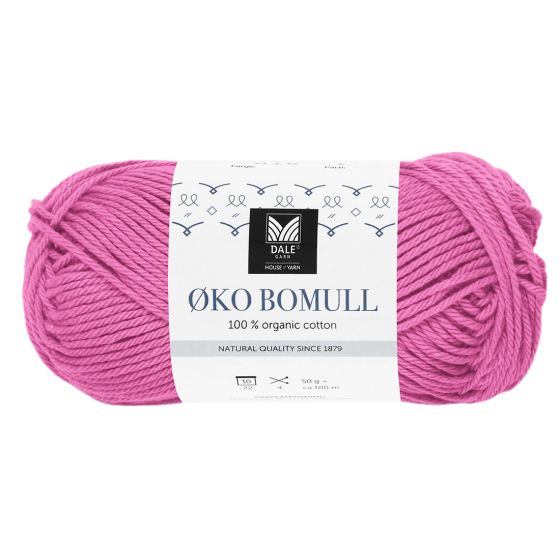 Økologisk Bomull 333 Fuksia